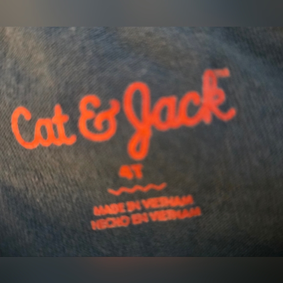 Cat & Jack Toddler Girls Teal Star Pattern Long Sleeve Tee Size 4T - Picture 2 of 3